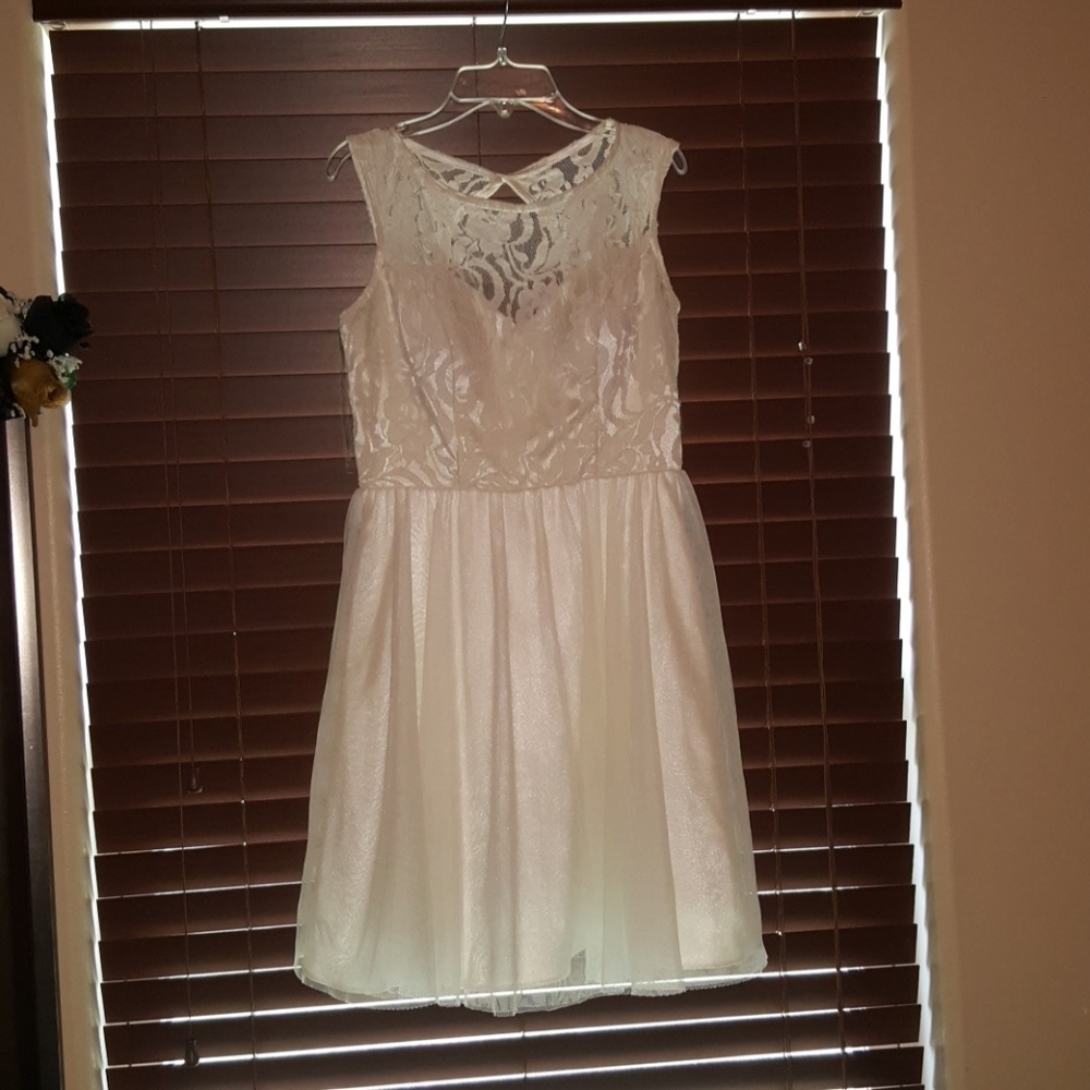 White formal dress